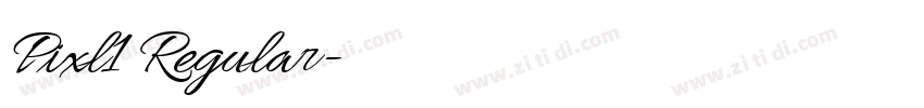 Pixl1 Regular字体转换 Pixl1 Regular字体转换